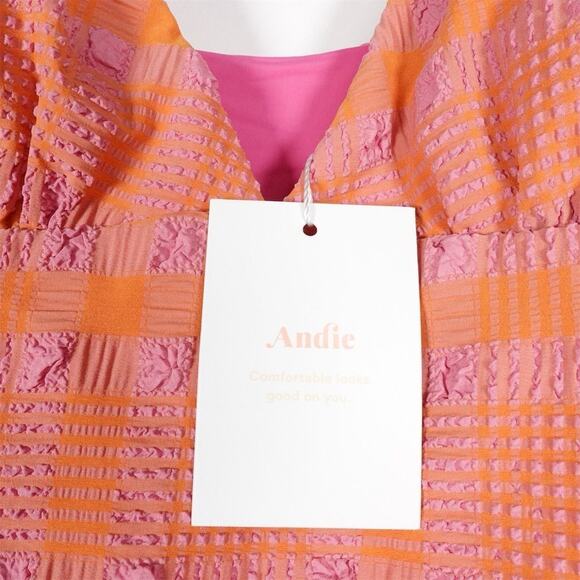 NWT Sample Andie Swim Women's Lanikai Candy Plaid Swimsuit XS Multicolor 2609 - Picture 12 of 13